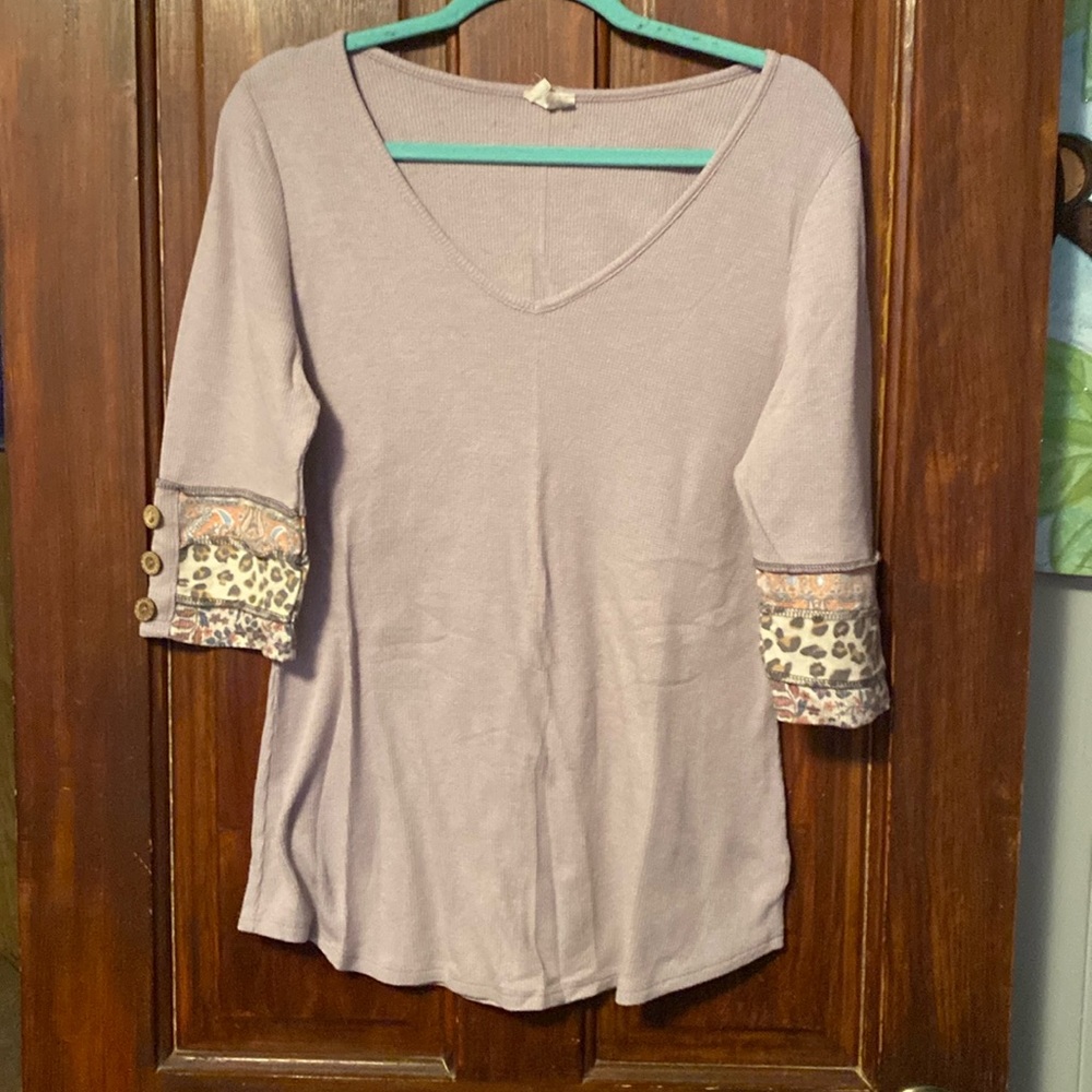 Waffle knit dressshirt